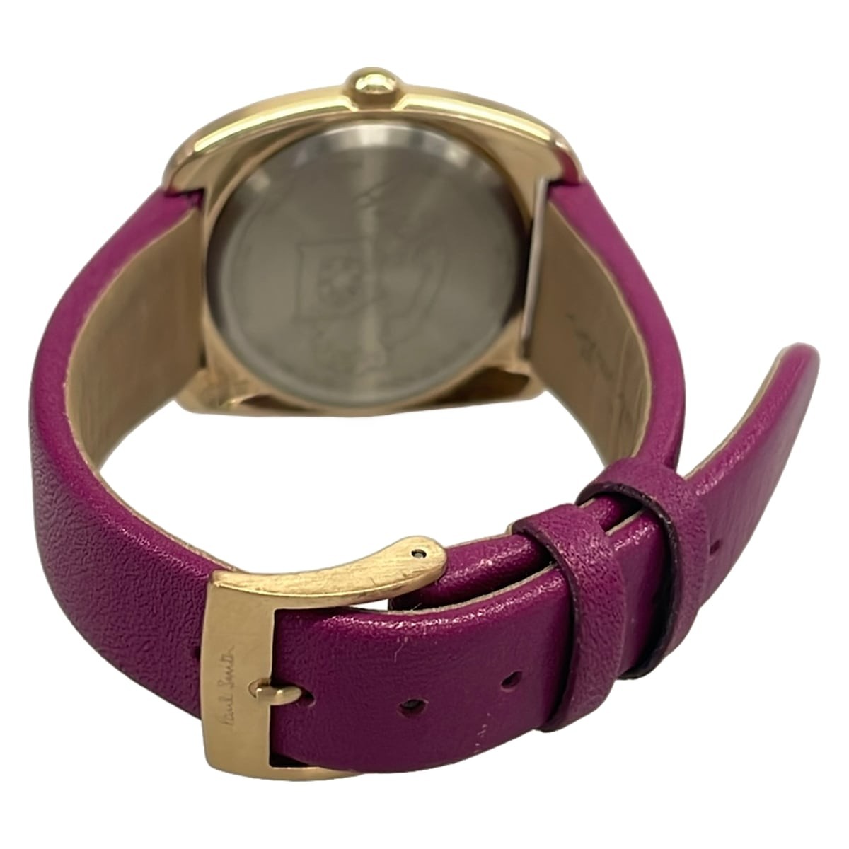 Used Paul Smith Dial Mini Watch Ivory x Pink