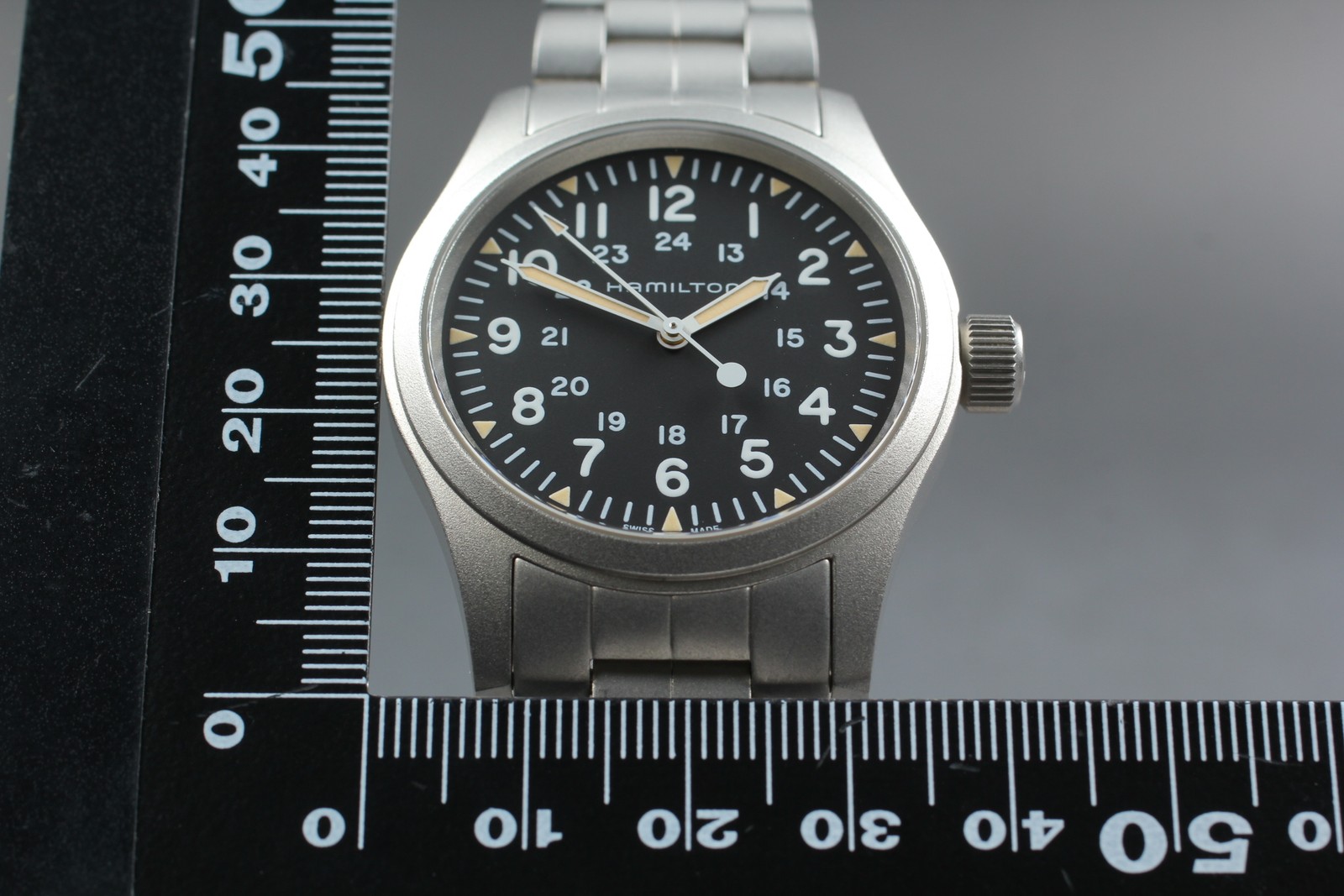 [MINT] HAMILTON Khaki Field Mechanical H694390 38mm Men’s Watch From JAPAN