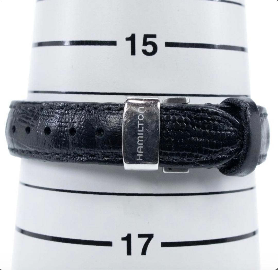 HAMILTON Ventura H24211732 Black Dial Triangle Quartz Ladies Watch Box Papers