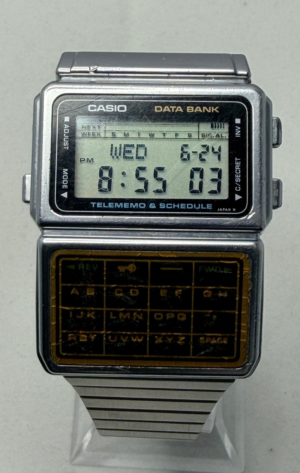 The Casio DBC-600 iconic vintage watch made in 1985 in Japan. DB-600