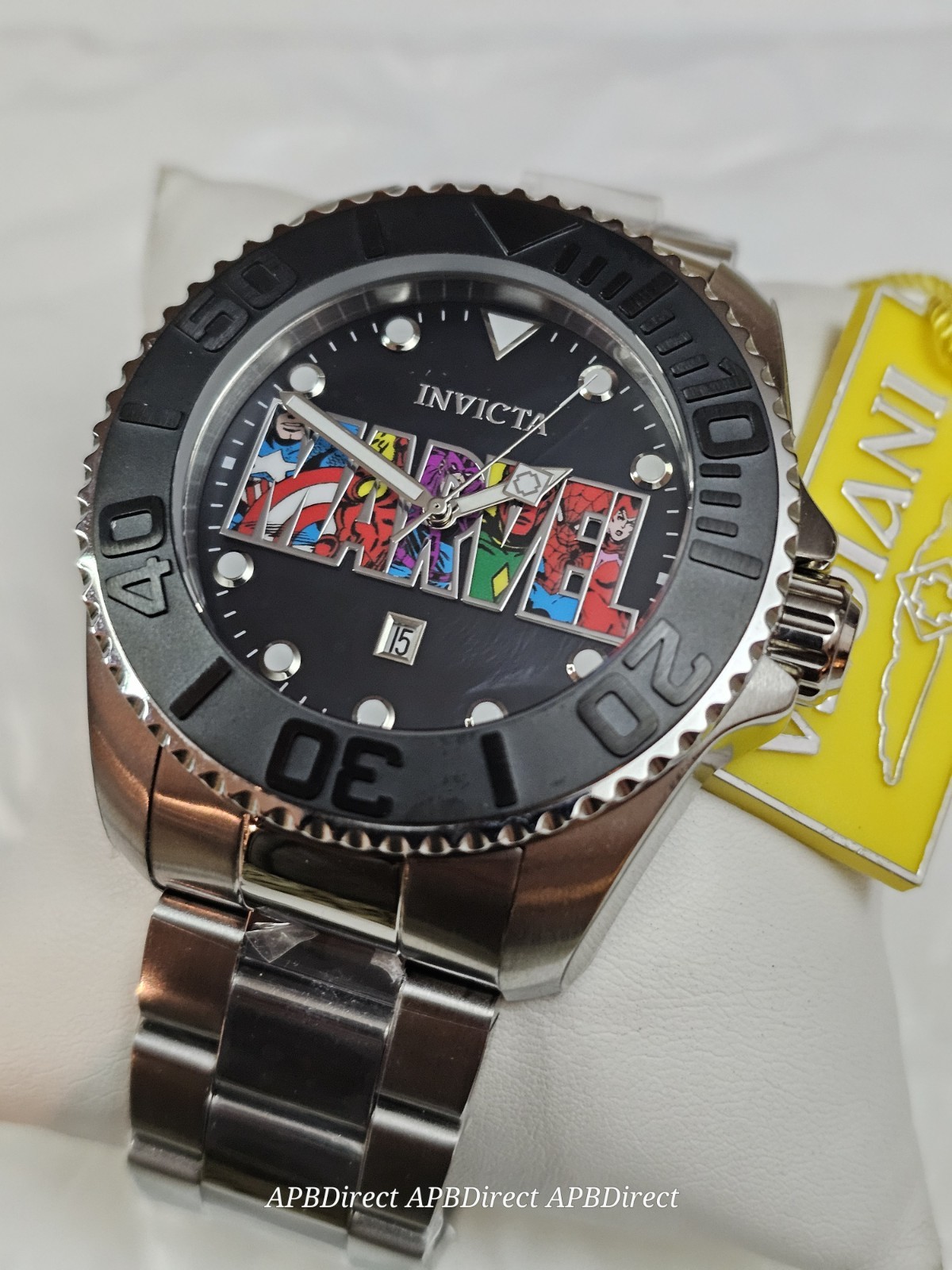 Invicta – Marvel #60 Logo – 50mm Limited Edition Flame-Fusion mens Quartz watch