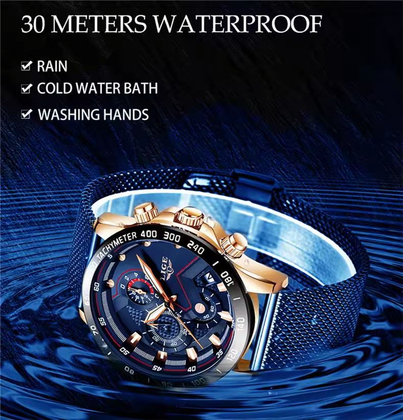 2025 New Fashion Casual Luxury Luminous Waterproof Men’s Quartz Watch