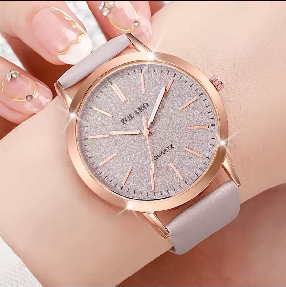 Women Fashion watches new yolako womens simplicity casual leather Band watch
