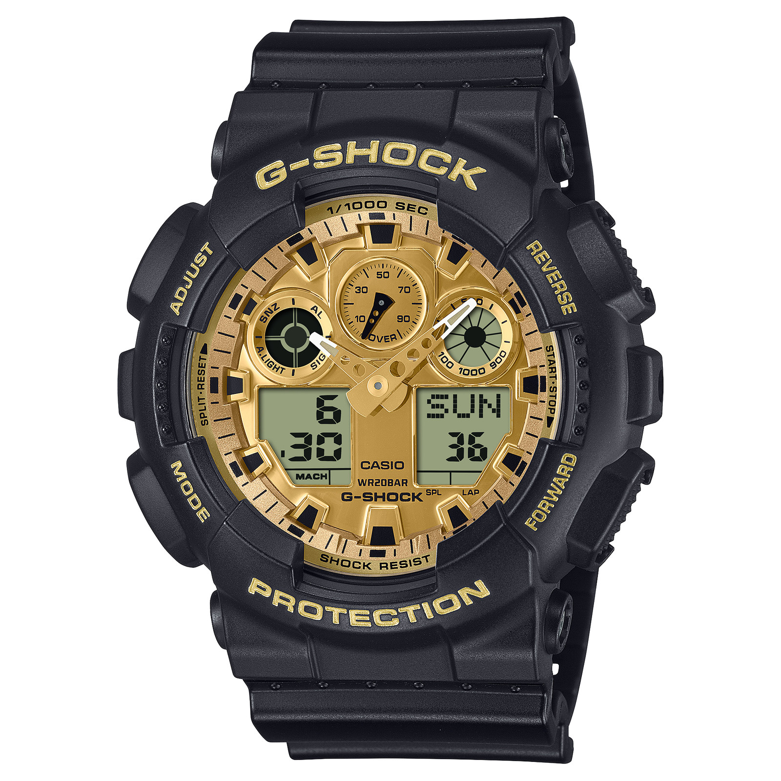 Casio G-Shock GA-100GGB-1A9JF Quartz Gold Dial 51.2 mm Watch
