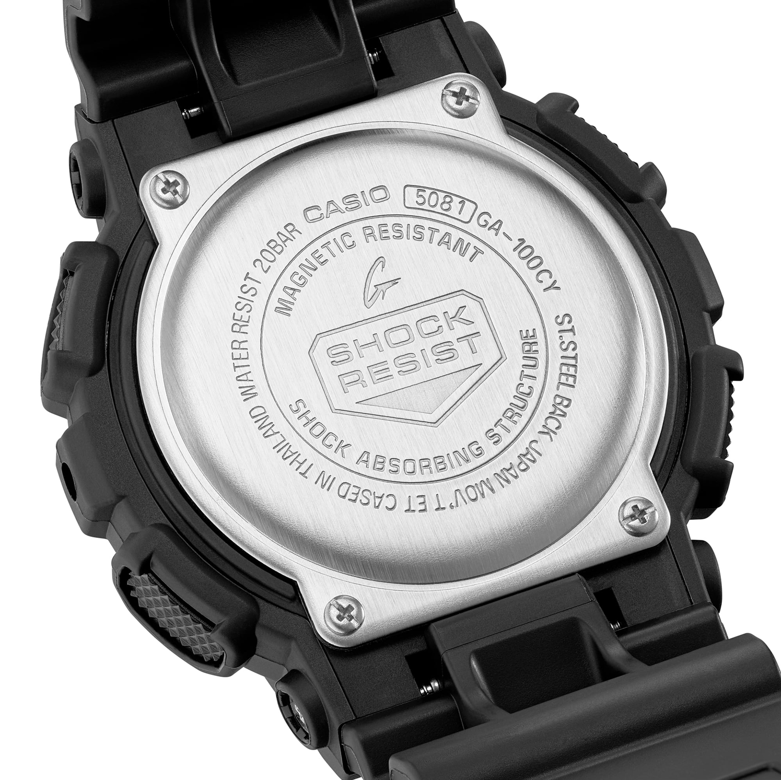CASIO G-SHOCK GA-100CY-1AJF Caution Yellow Analog Digital Watch Black 51.2mm
