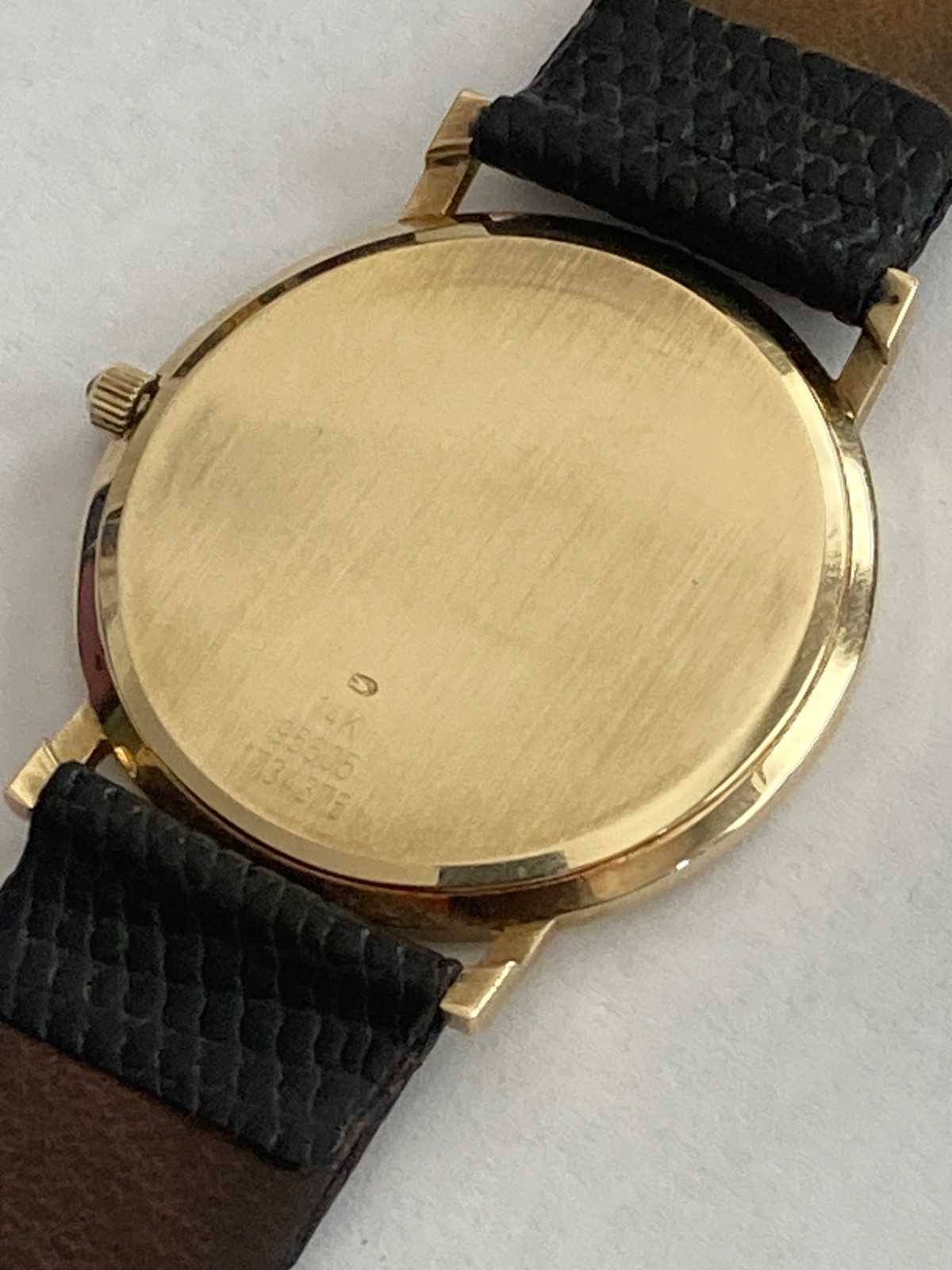 Baume & Mercier 14K Solid Gold Dress Men’s Quartz Watch W/Box – REF. 95605