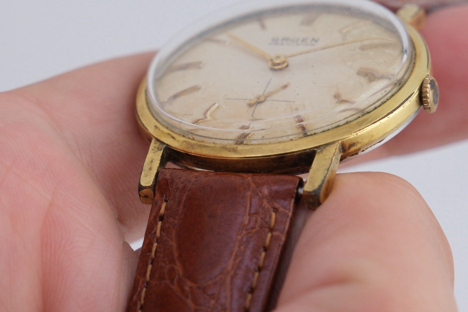 Gruen Precision 510 Vintage Watch “Doctor No” James Bond Time Worn Dial 33mm