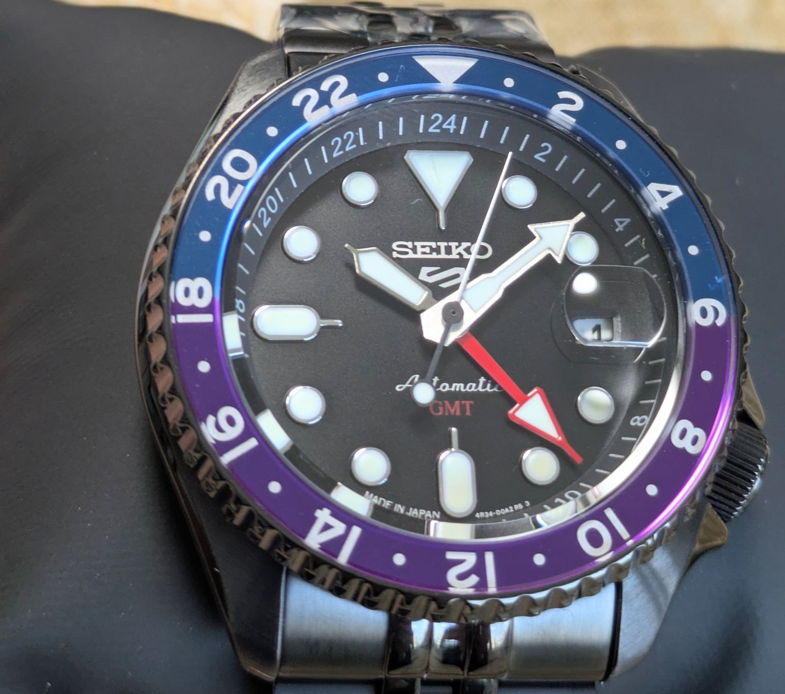 SEIKO 5 Sports GMT Yuto Horigome Watch SSK027K1 Tokyo Night Limited 2700 New
