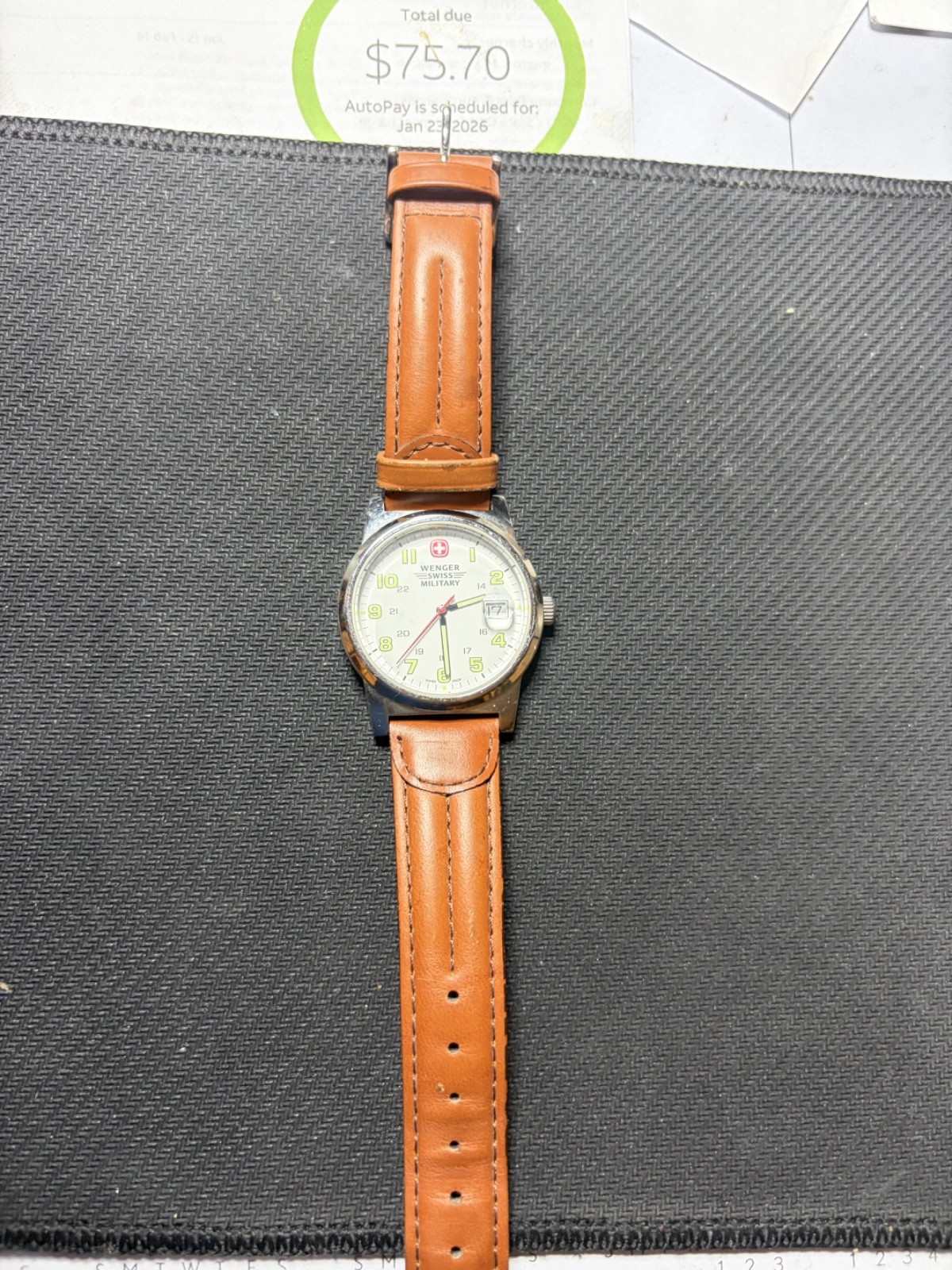 Wenger Swiss Military 7290X Men’s Silver Tone Case Swiss Made Quartz Watch