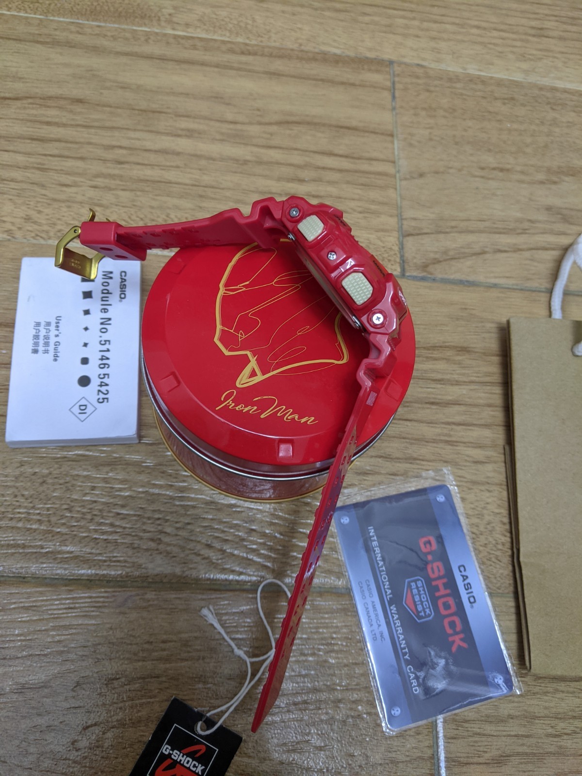 Casio G-SHOCK GA-110CB Marvel Iron Man Red Ana-Digi Quartz 200m Box
