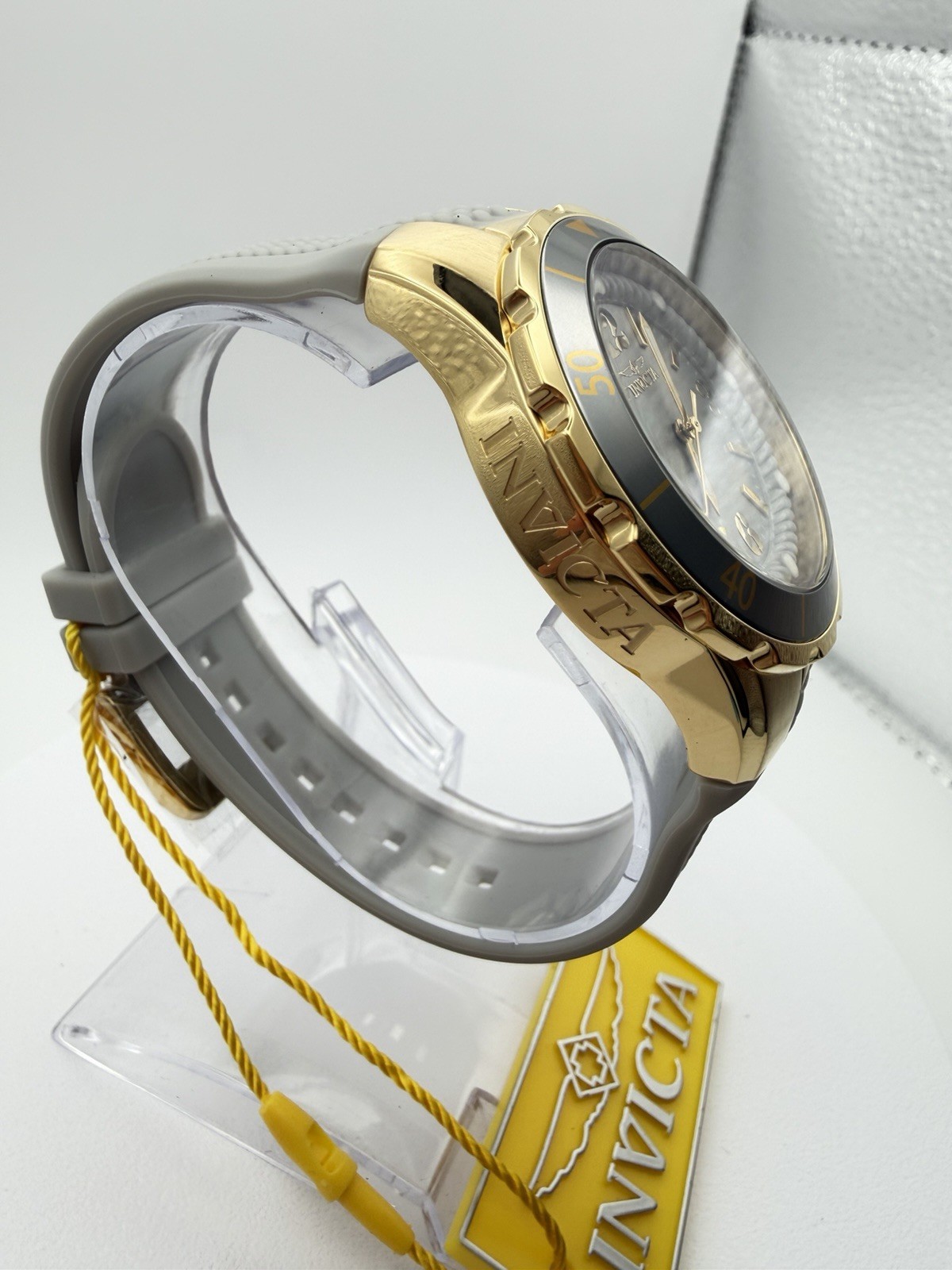 17483- Invicta Angel Halo Women’s Watch Gold Gray Dial. Charcoal. 38mm New