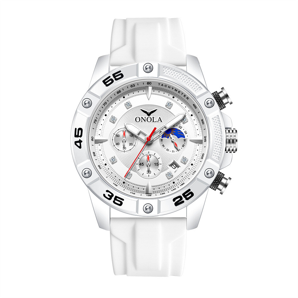 ONOLA Men’s Calendar Multifunction Chronograph Waterproof Luminous Quartz Watch
