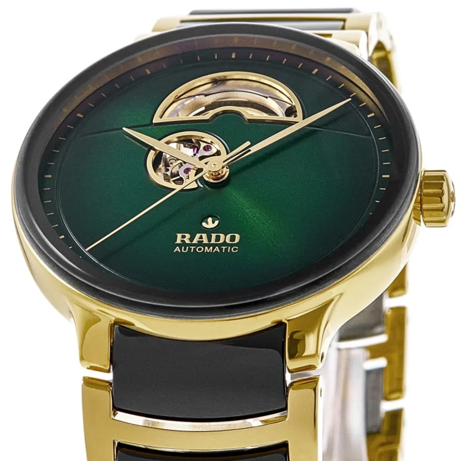 New Rado Centrix Automatic Open Heart Green Dial Unisex Watch R30008302