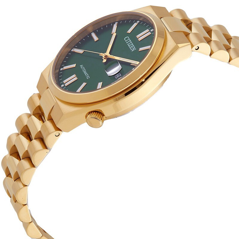 Citizen Men’s Tsuyosa Automatic Green Dial all Gold Tone SS Watch # NJ0152-51X