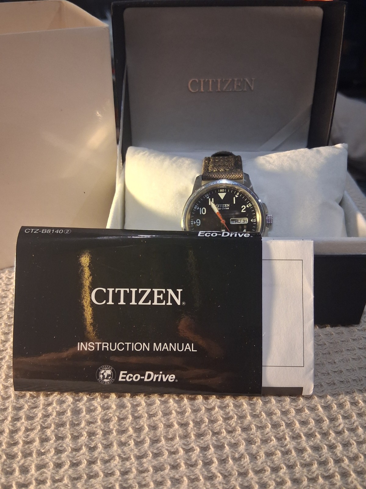 Citizen Military Men’s Eco-Drive Watch – BM8180-03E Face Is Broke