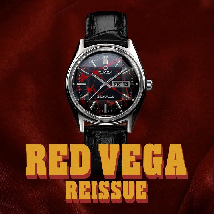 Special Edition Q Timex Red Vega 1978 Reissue 38mm Red/Black TW2Y55700 Watch