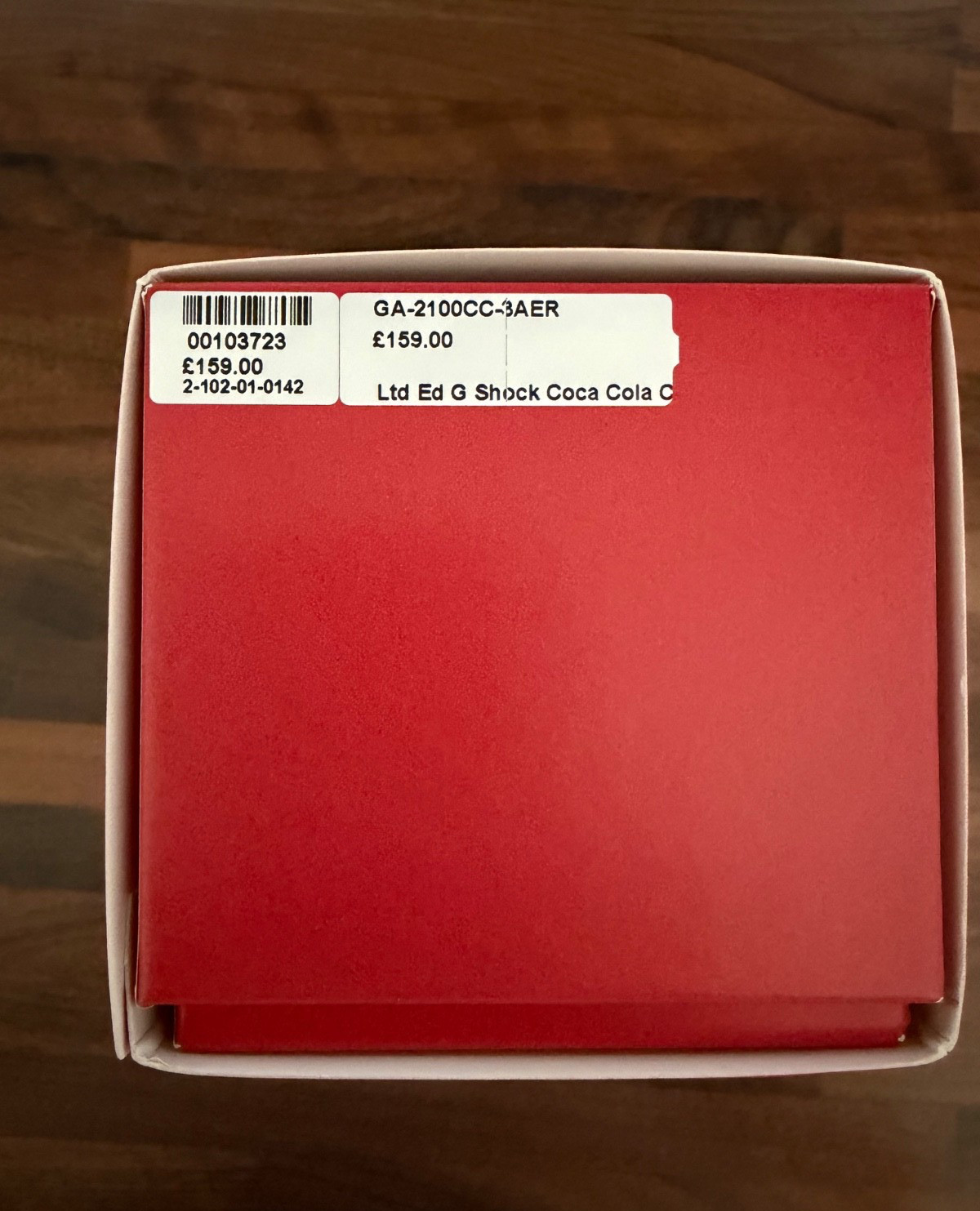 CASIO G-SHOCK x Coca-Cola GA-2100CC-3AJR. In Hand, With Box And Papers
