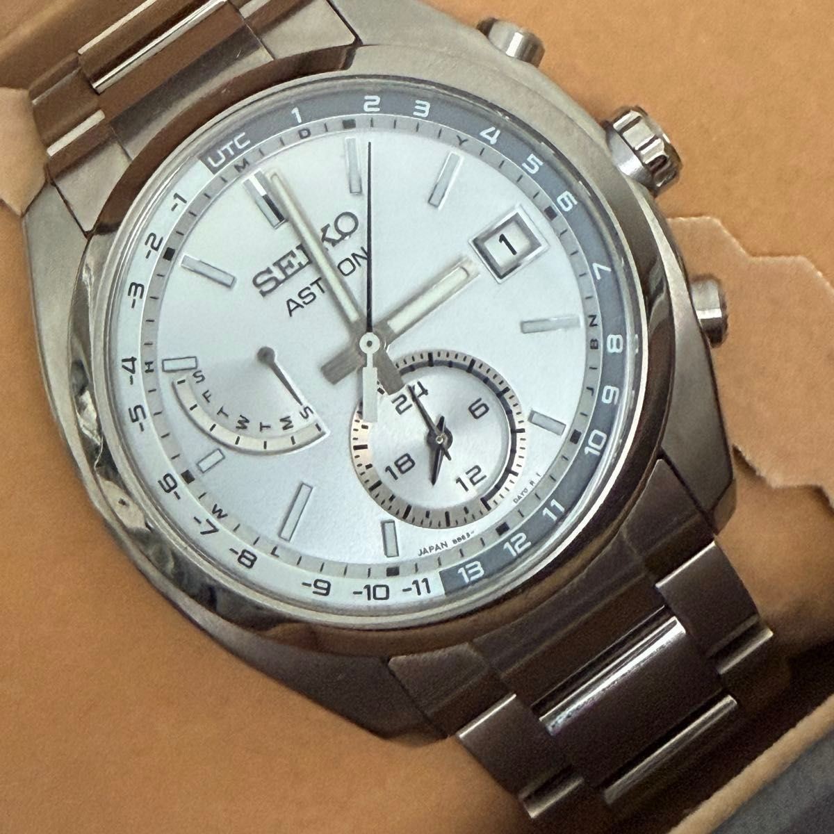 [B1P] SEIKO Astron SBXY009 Silver Titanium Radio Solar Watch [x9p]