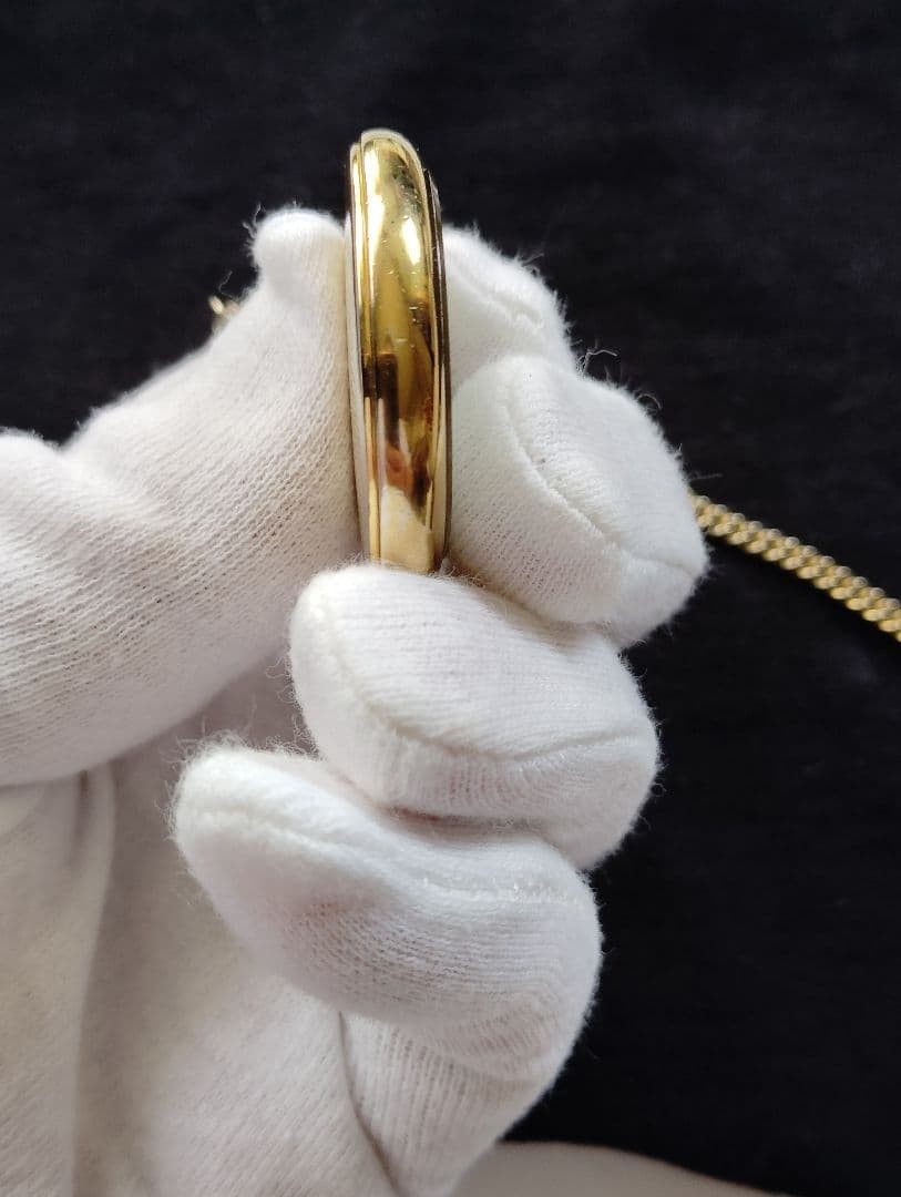 CITIZEN Riviere Quartz Pocket Watch Gold Used