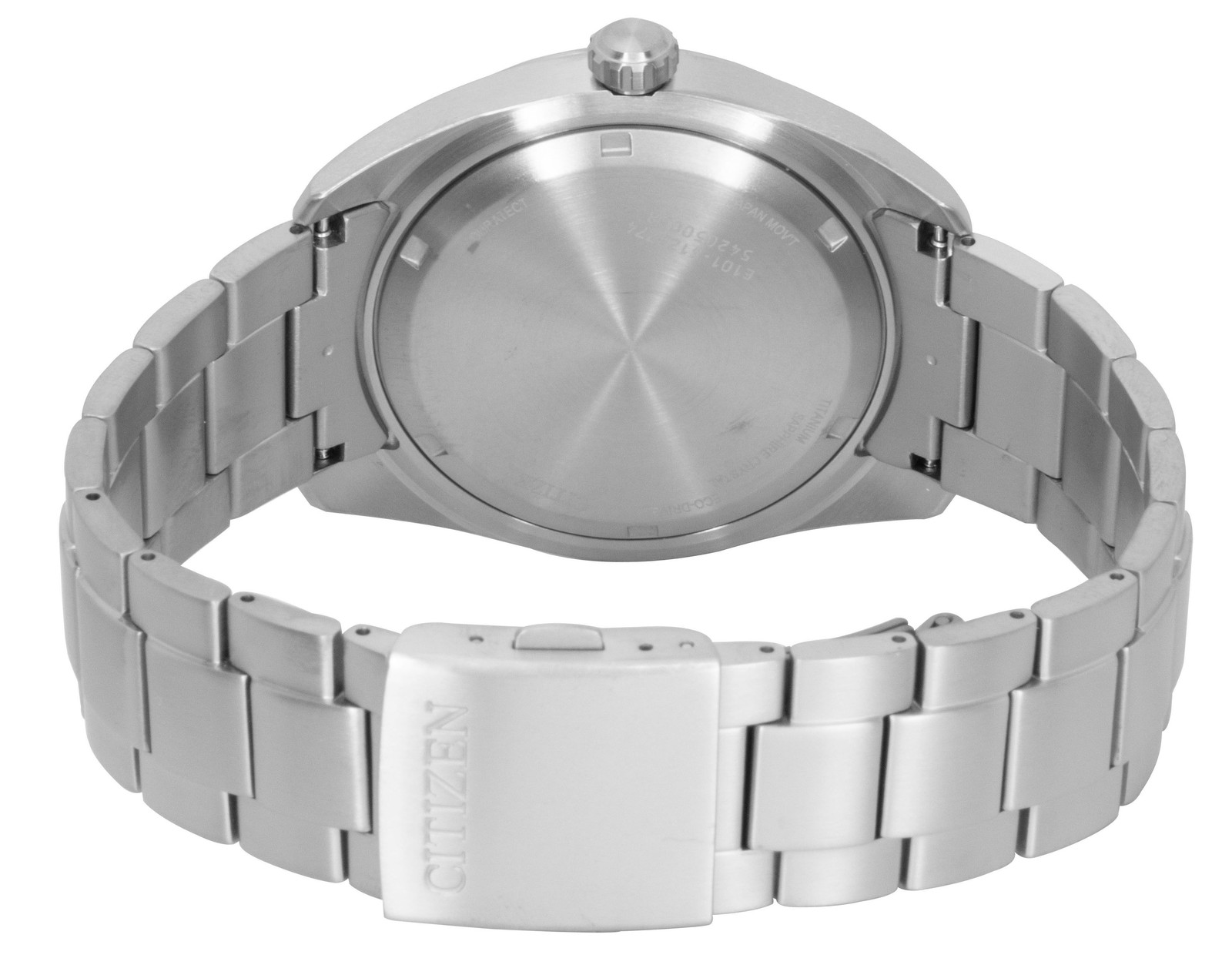 Citizen Garrison Super Titanium Blue Dial Eco Drive BM8560-88L 100M Mens Watch