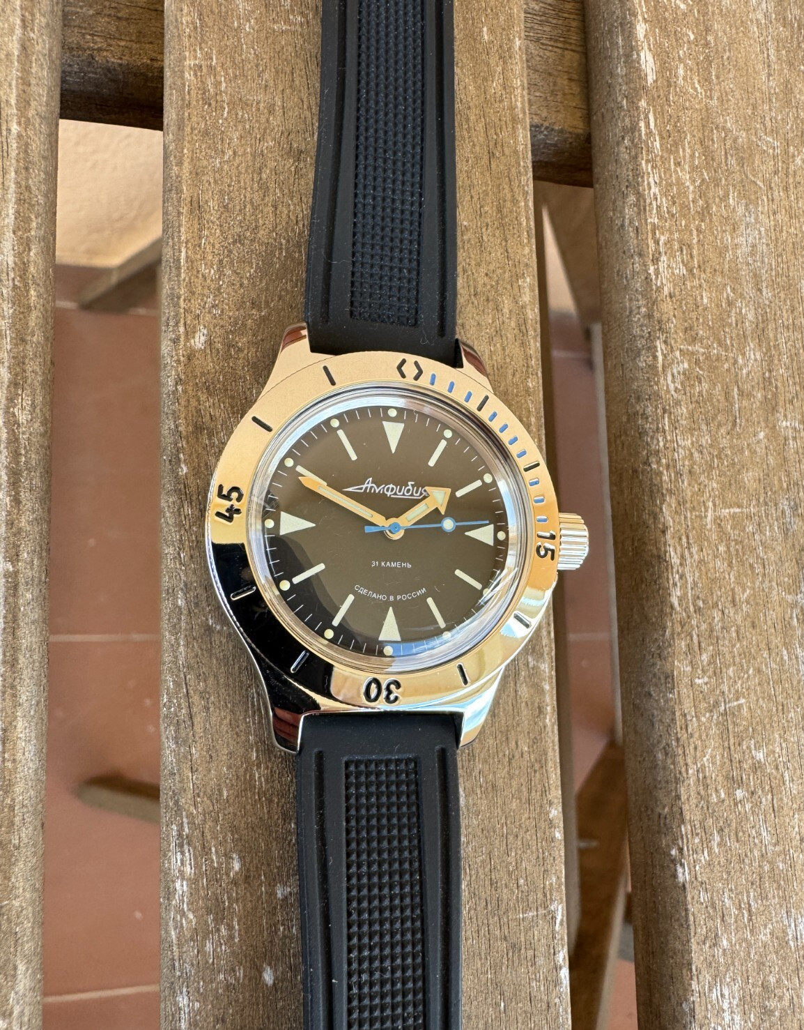 VOSTOK AMPHIBIA 120512 Watch Scuba Dude Diver Mechanical Automatic US SELLER