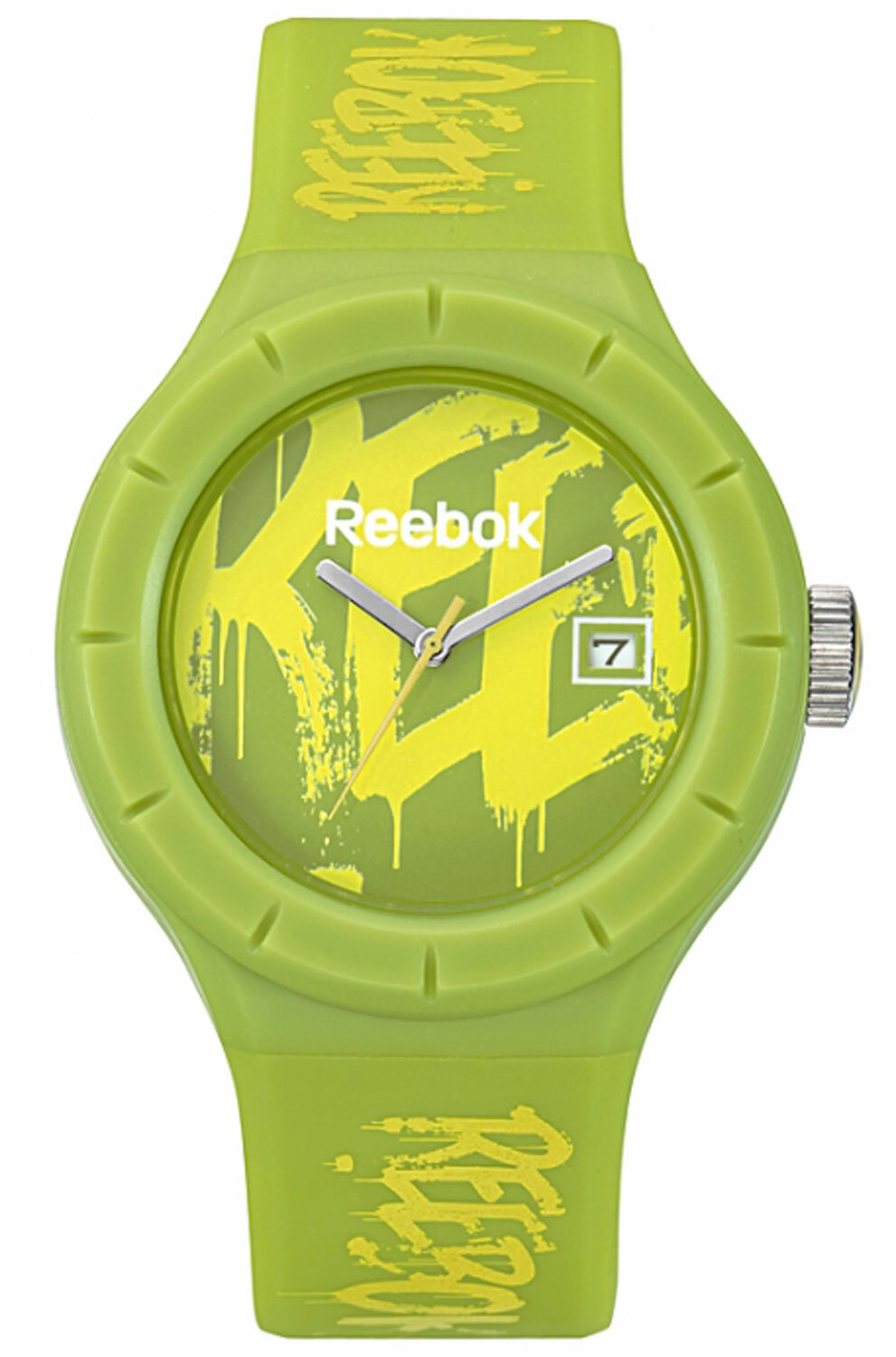 REEBOK Training Warmup Graffity Green Yellow Analog Watch RF-TWG-G3-PGPG-GY