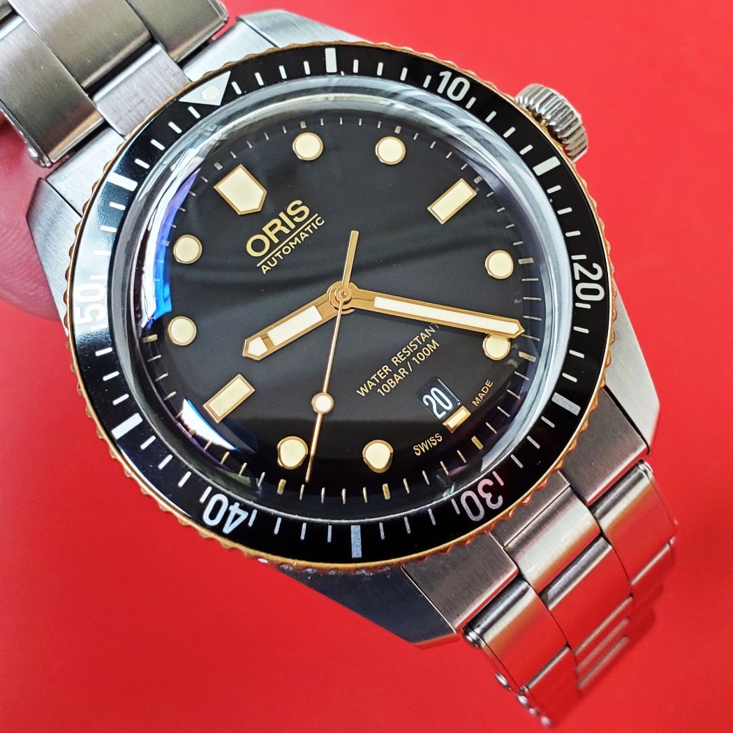 MEN’S ORIS DIVER 65 40MM AUTOMATIC 01 773 7707 4354 CARD LINKS CLEAN