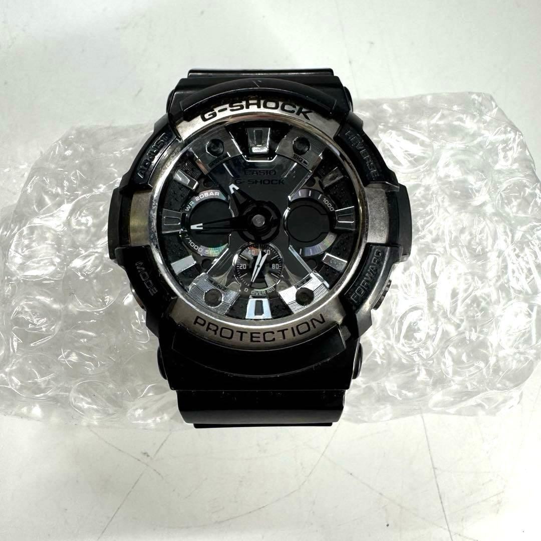 CASIO G-SHOCK GA-200BW Analog Watch, Black