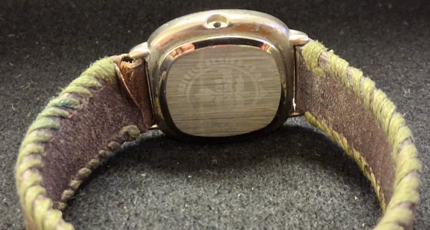 PEYOTE BIRD SANTA FE WRISTWATCH SOUTHWESTERN LOOK TURQUOISE DIAL WATCH BROKEN