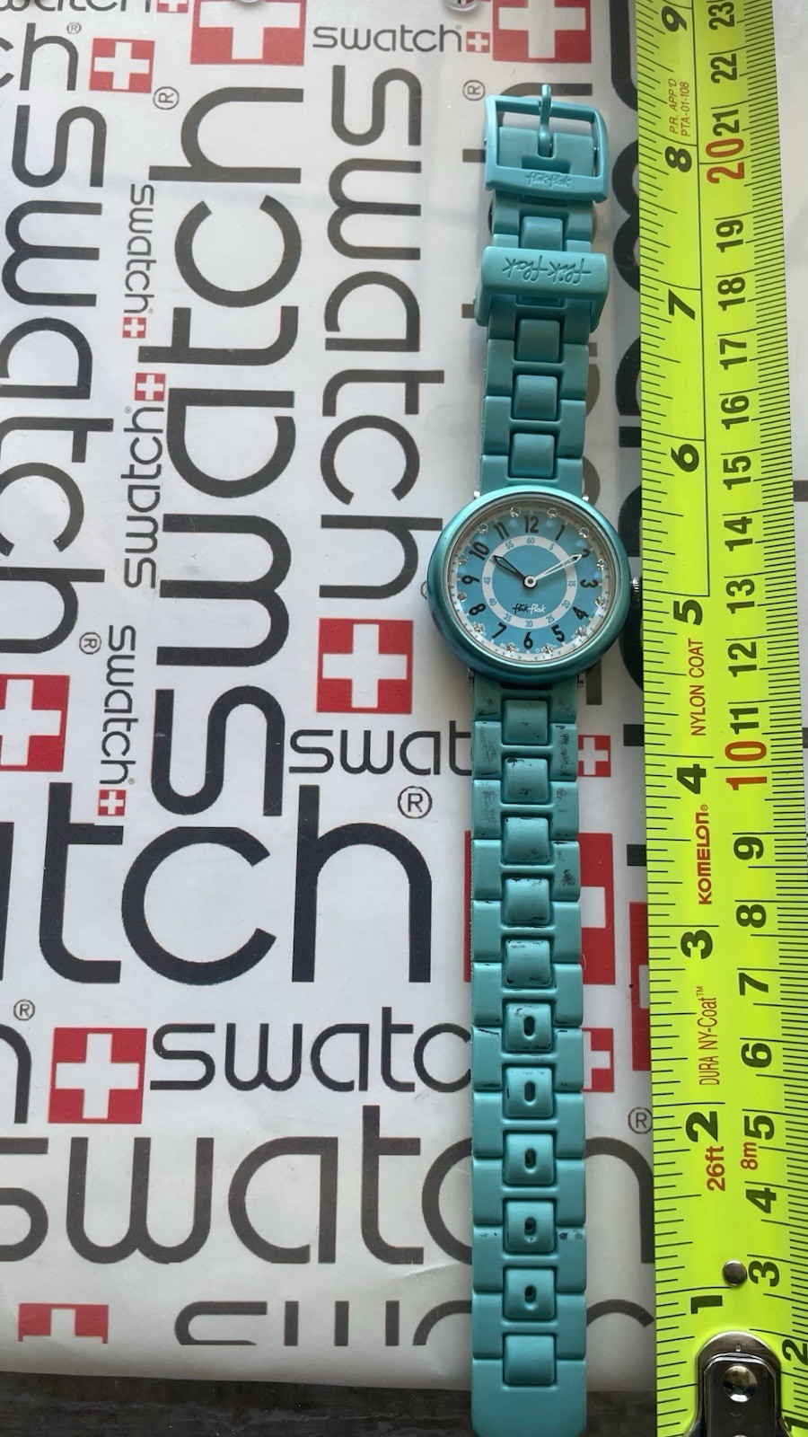 Flick Flack By Swatch Kids Learning Watch 31mm Blue Aluminium Plastic