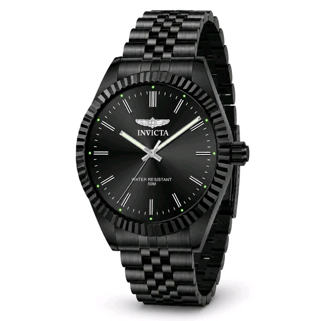 Invicta Specialty Serrate Men’s Watch – 43mm, Black (79018)