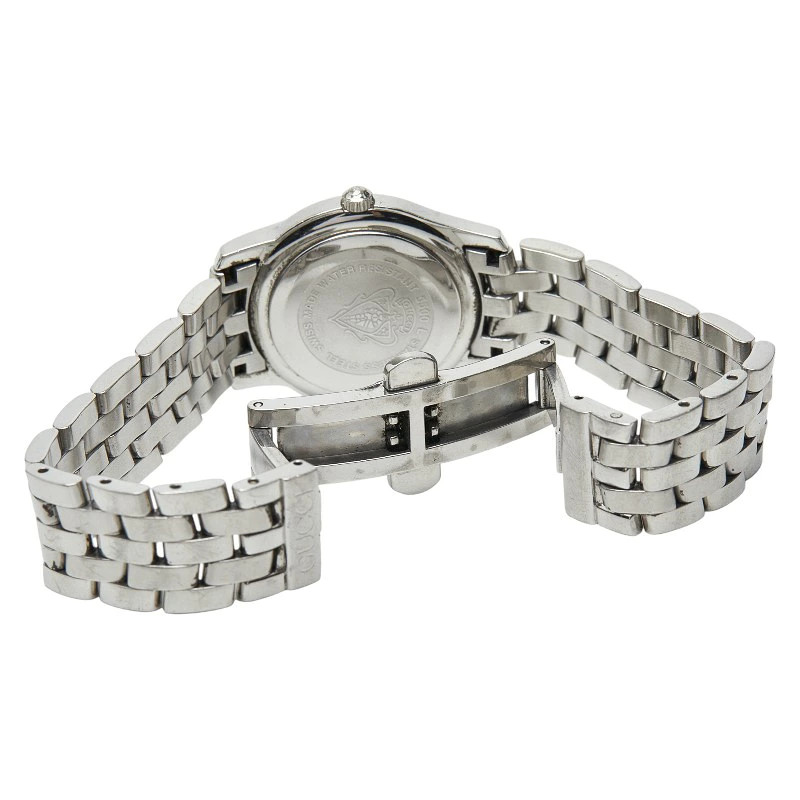 Gucci G Class Watch 5500L Quartz Silver Dial Stainless Steel Ladies