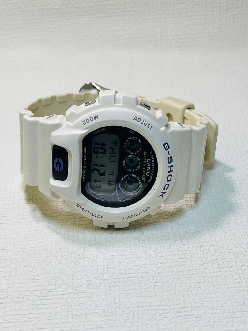 Working condition Casio G-SHOCK G-6900A White Tough Solar Rare