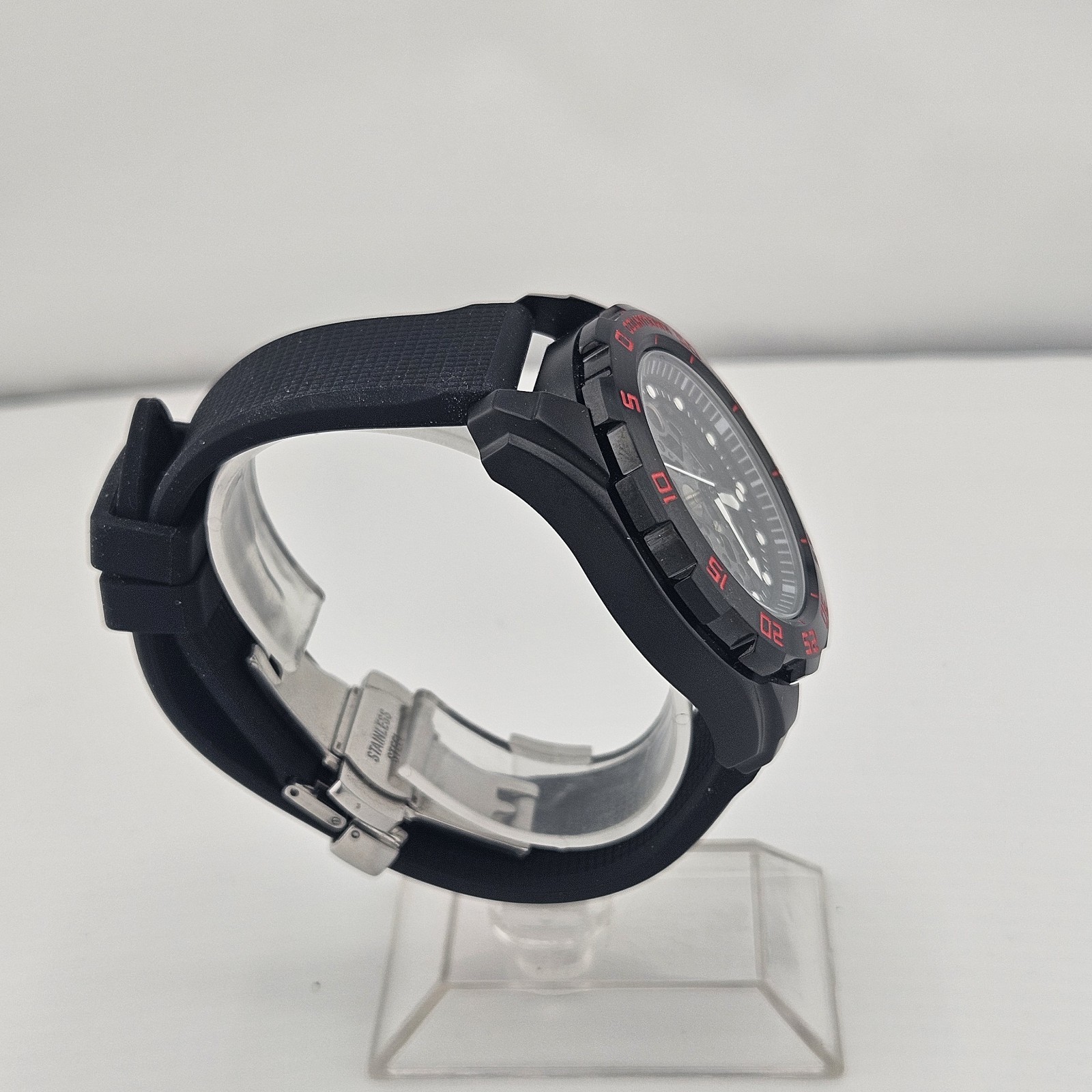 Custom Made Skeleton Watch With NH72 Movement (With Silicone Butterfly Clasp)