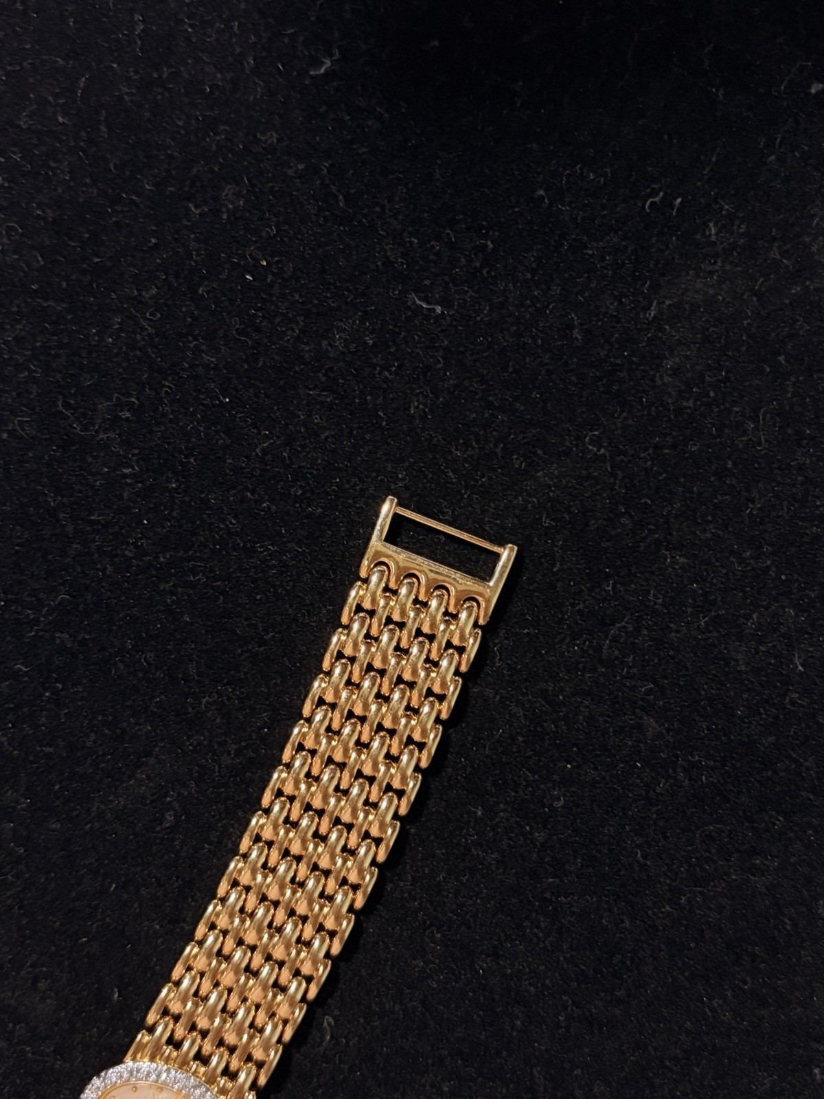 Anne Klein Diamond Swiss Gold Tone Crystal Bezel Women’s Quartz Dress Watch