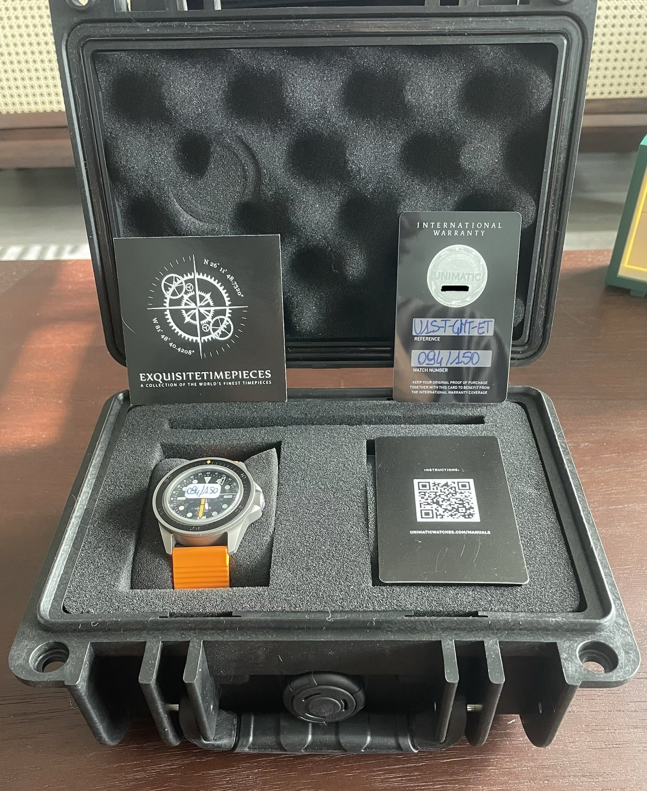 Unimatic x Exquisite Timepieces GMT Limited Edition U1S-T-GMT-ET W/Box & Papers