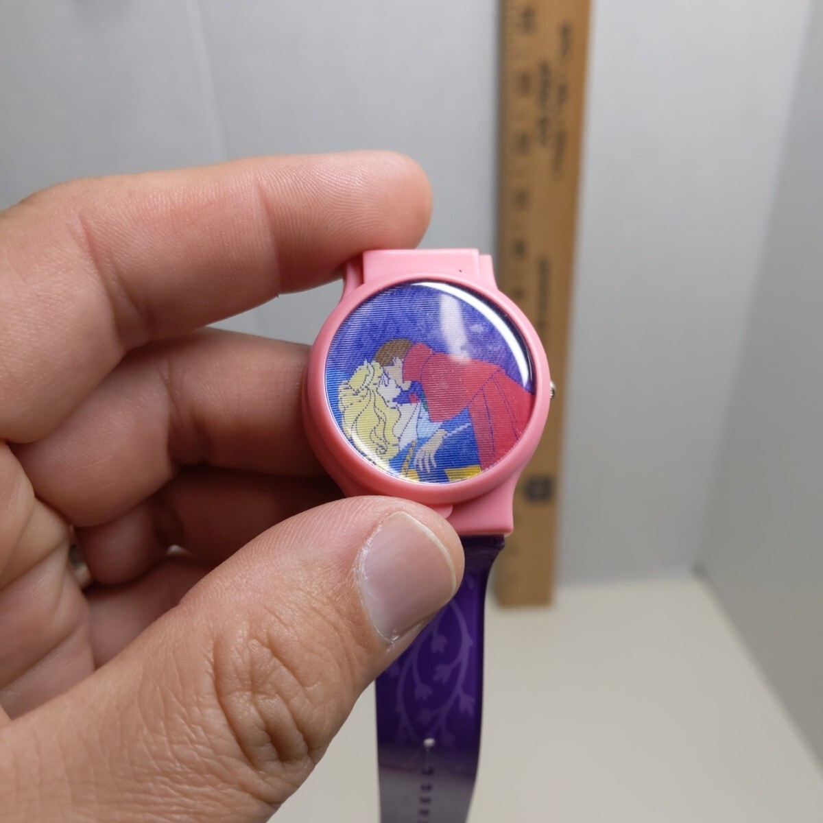 Disney Sleeping Beauty Princess Pink Purple Kids Watch Quartz Wristwatch Girls