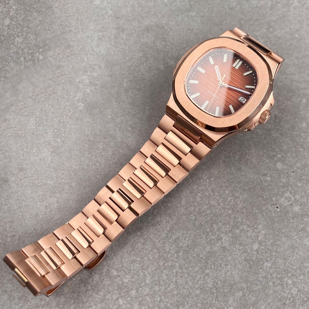 Square 40mm Tandorio Brown Dial Sapphire glass NH35A Automatic Mens Watch