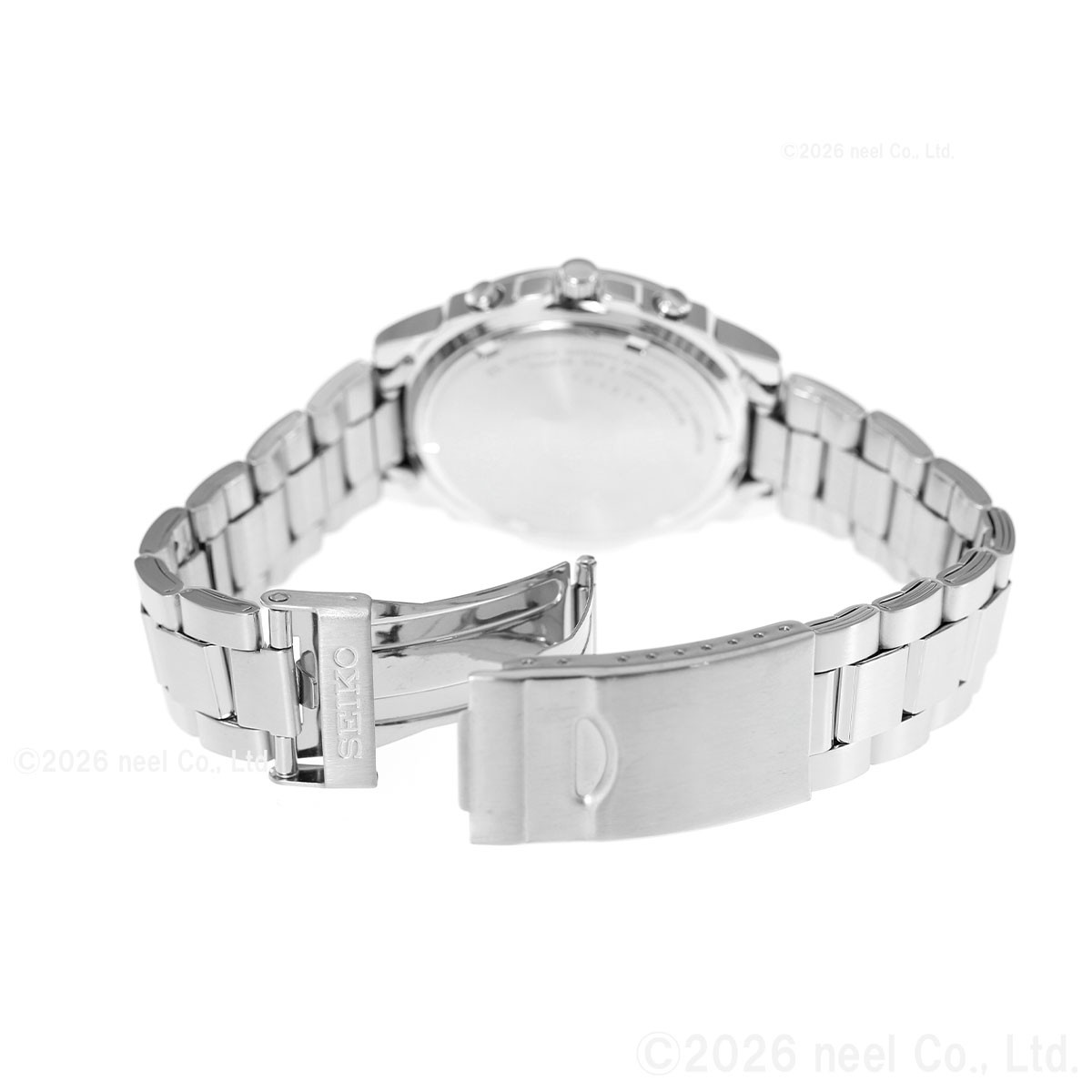 SEIKO Chronograph SND409PC Men’s Watch Yellow Silver Stainless Steel