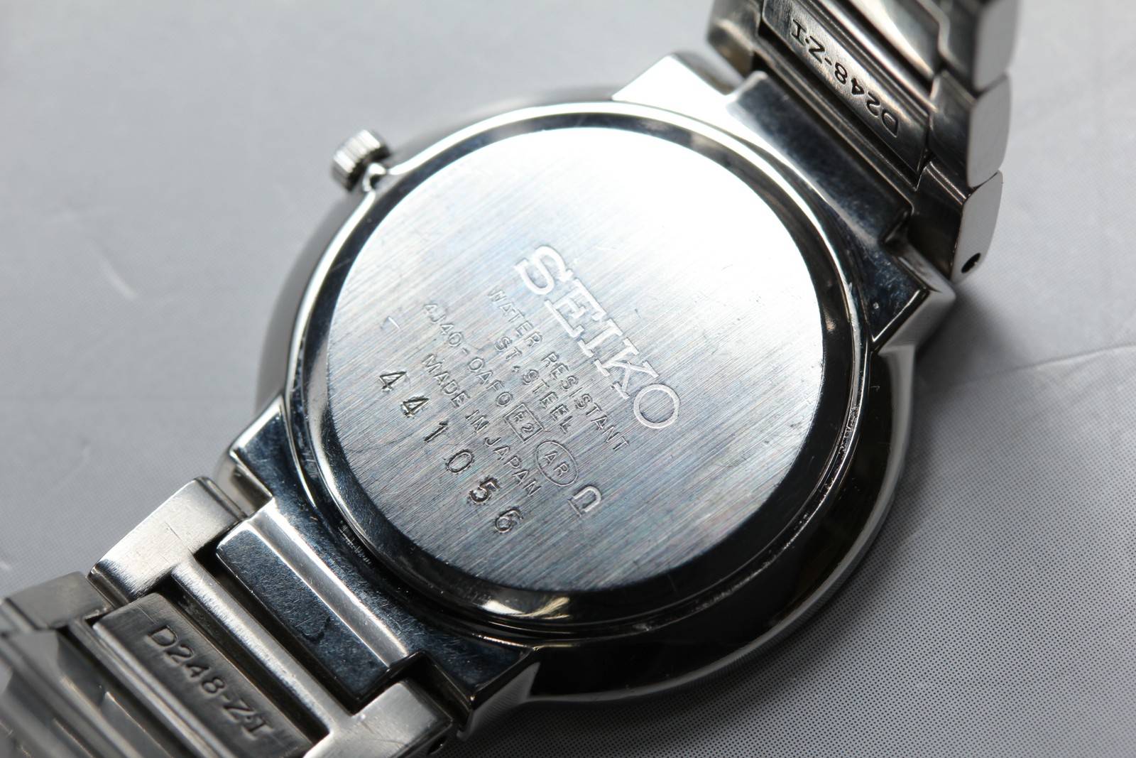 1994[N MINT] Seiko Exceline 4J40-0AF0 Silver Roman Two Tone 25mm Qz Ladies Watch