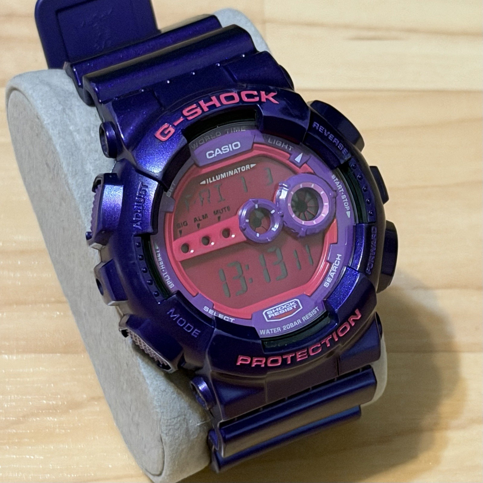 Casio G-Shock GD-100SC-6 Crazy Colors Series Purple Mens Digital Watch GD100 100