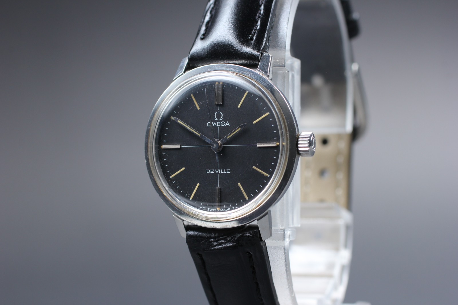 Near MINT OMEGA Seamaster De Ville 25mm TOOL.102 Manual Black Women’s Vintage