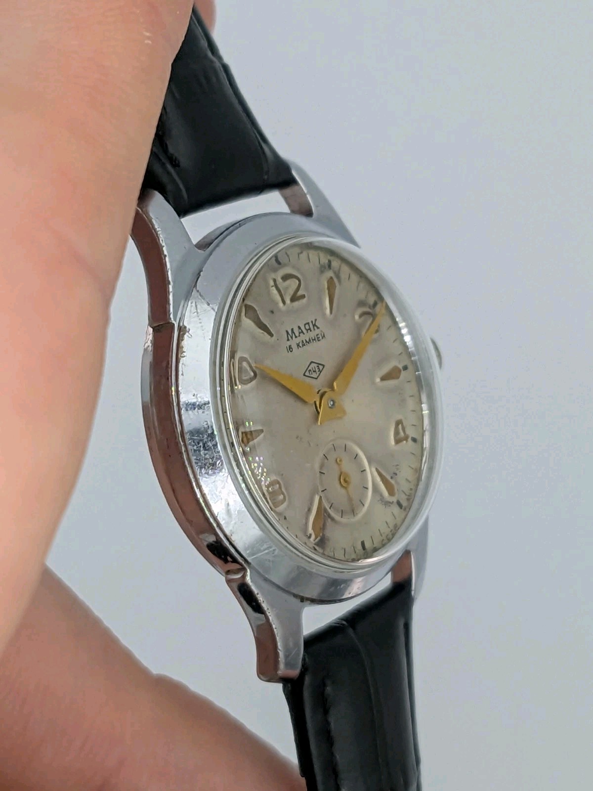1950s Mayak 2603 Raketa Military Soviet USSR Men Mechanical Rare Pobeda