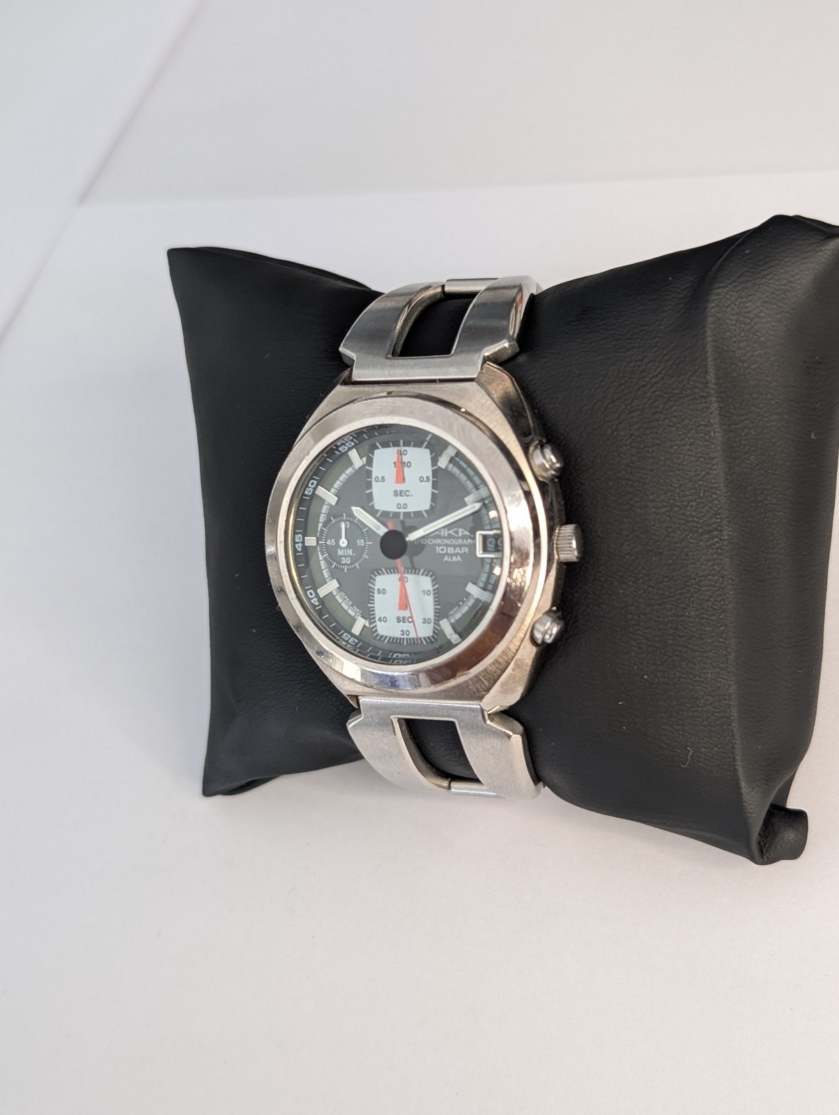 Vintage Alba AKA 1/10 Chronograph Y657-6030 10 Bar Running Original Bracelet
