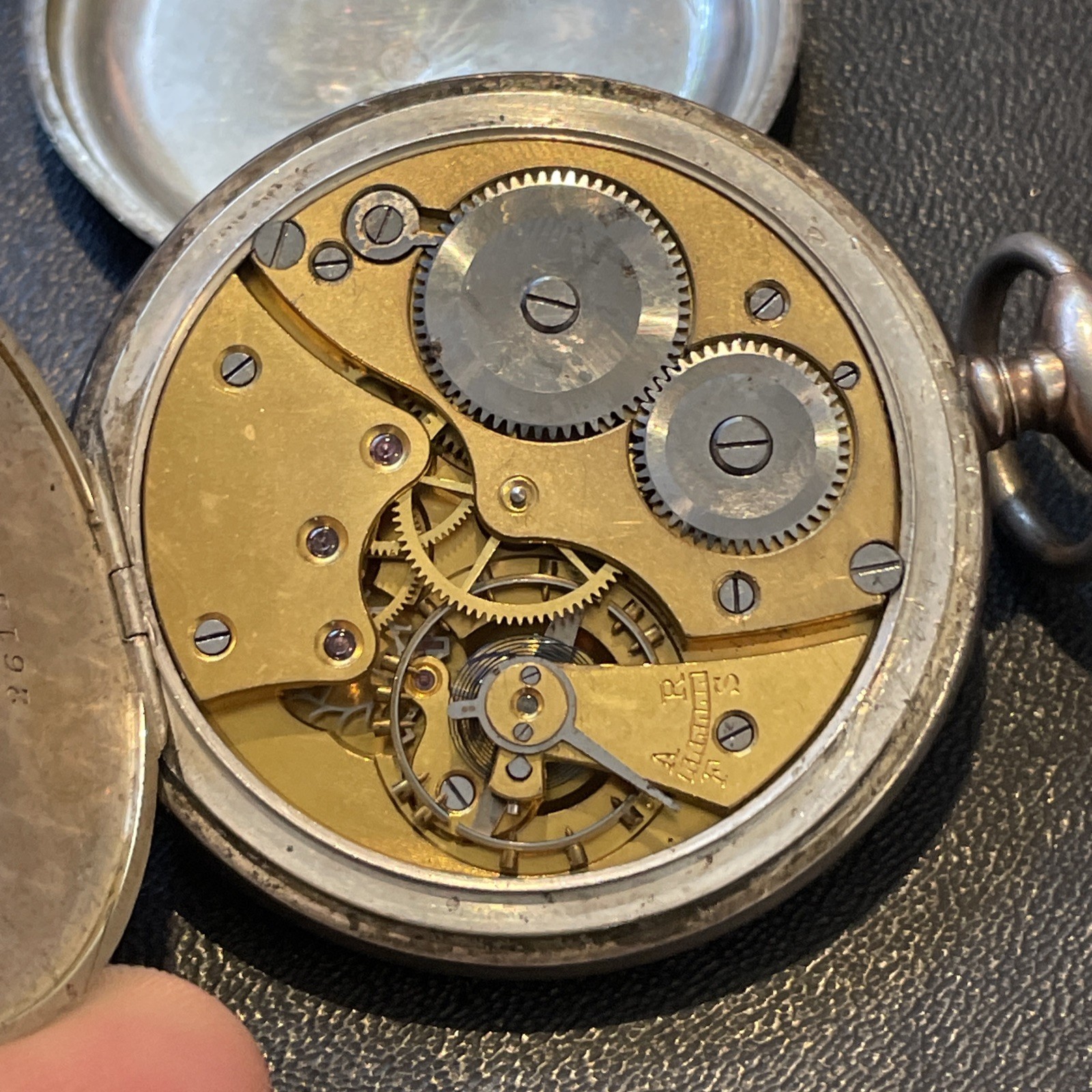 Vintage Norwegian Pocket Watch project or Sterling Silver scrap Hans Amundsen