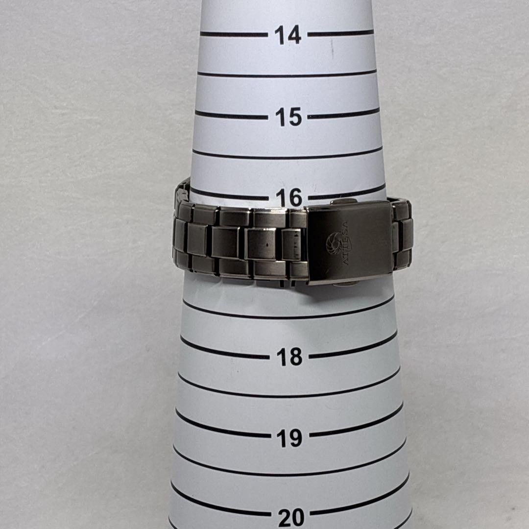 Citizen Attesa Eco-Drive Radio Controlled Black Dial Titanium Watch Japan