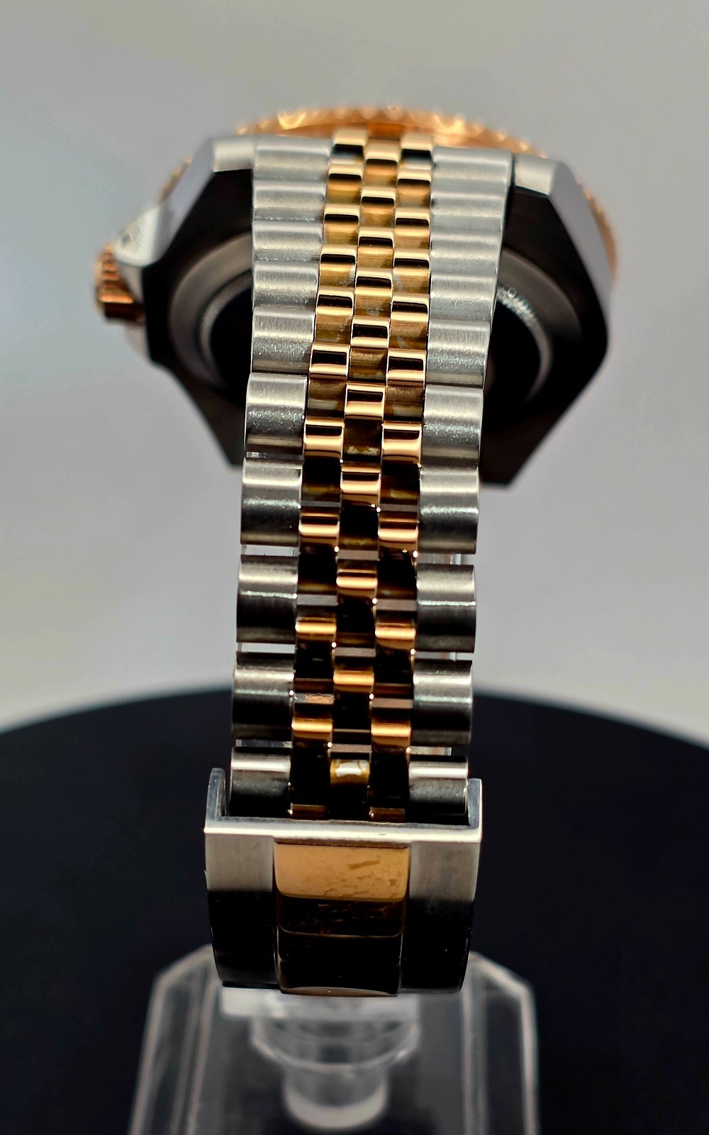 Precision Chrono Worx RB0921 Automatic SS/Rose Gold Dive Watch, NEW 40mm