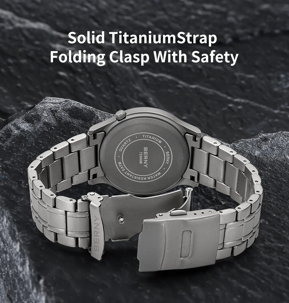 Titanium Watch for Men AR Coating Sapphire Wristwatch Luminous modern Fashion