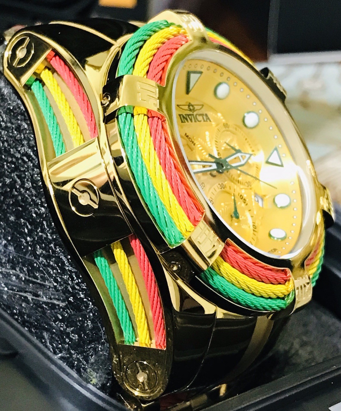 Invicta Bolt Zeus Limited Edition ￼Watch All ￼Gold In Stainless Steel ￼58mm