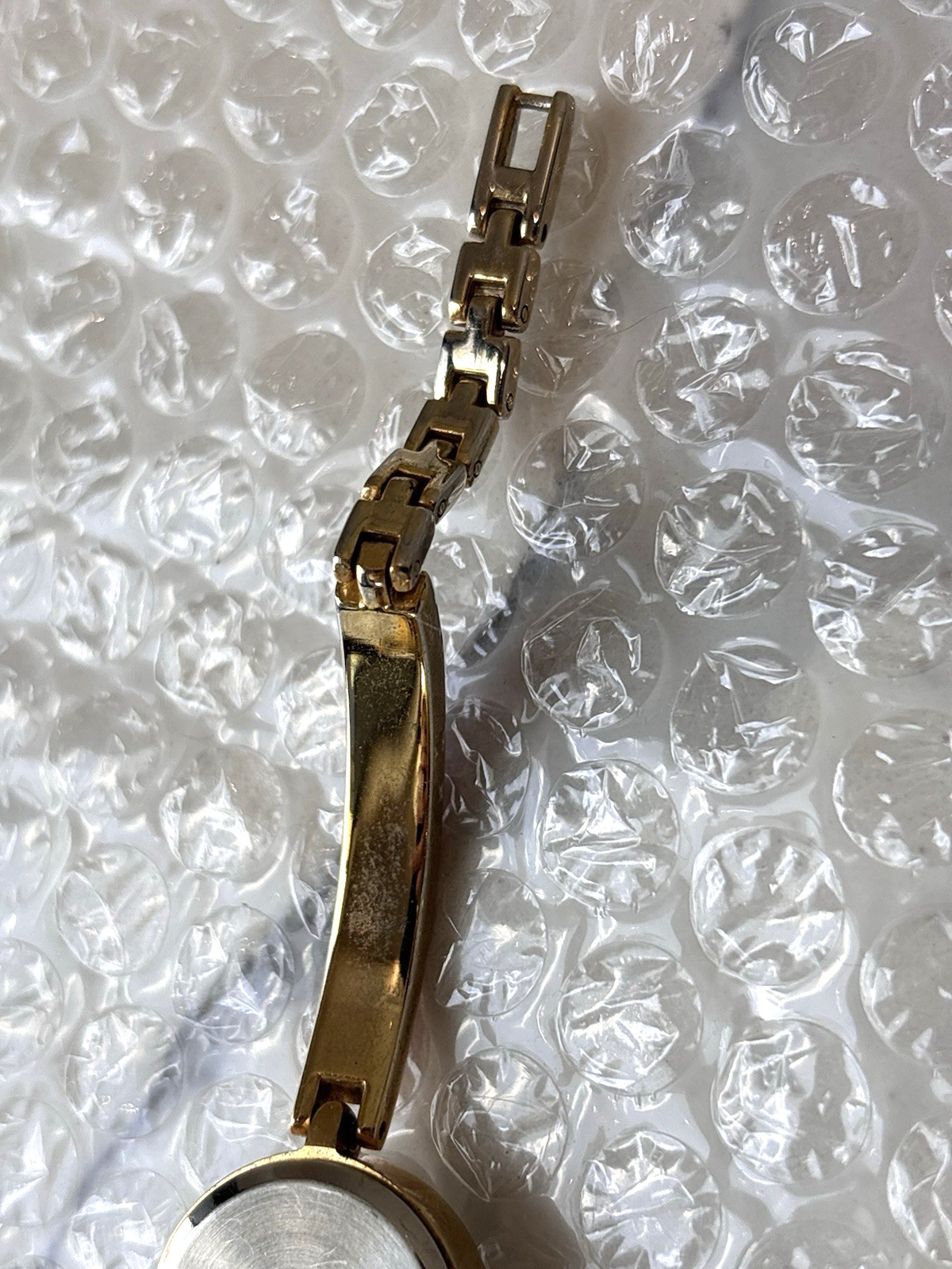 Dazzling Solitaire Two-Tone Ladies Watch Red Stone Inlay, Gifts for Her